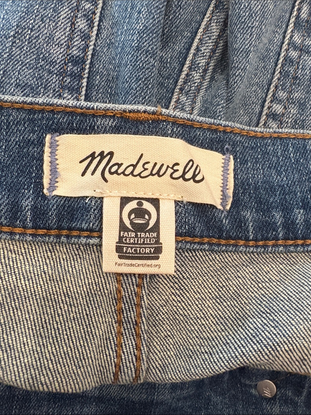 Madewell Medium Blue Wide-Leg Flare Jeans - Picture 4 of 5